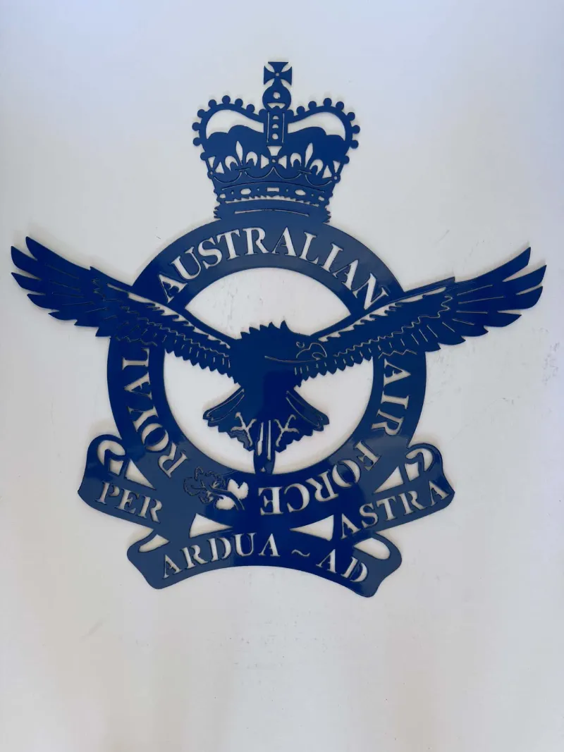 Australian Air Force metal sign by Rock DeSigns