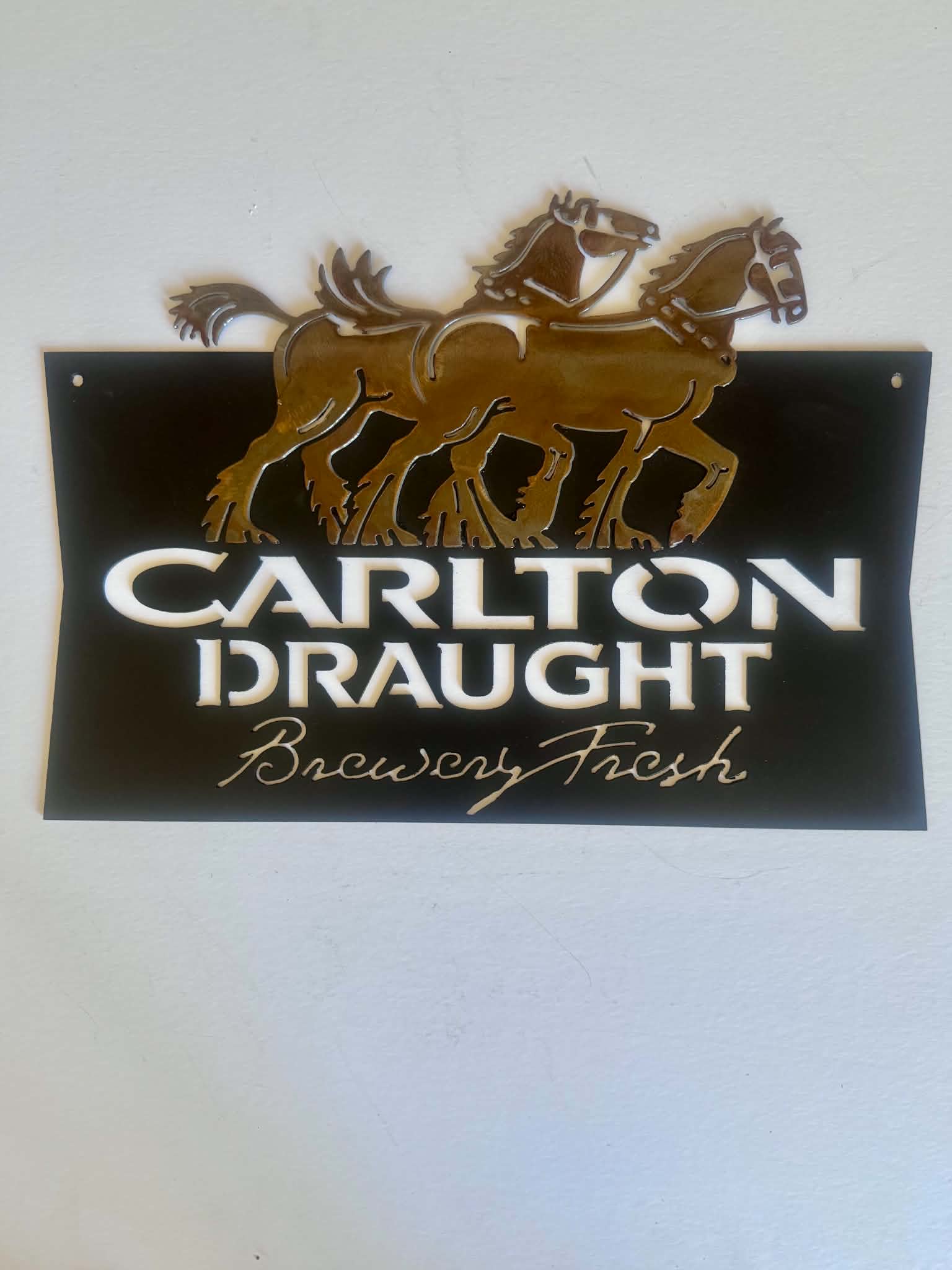 Carlton Draft metal sign by Rock DeSigns