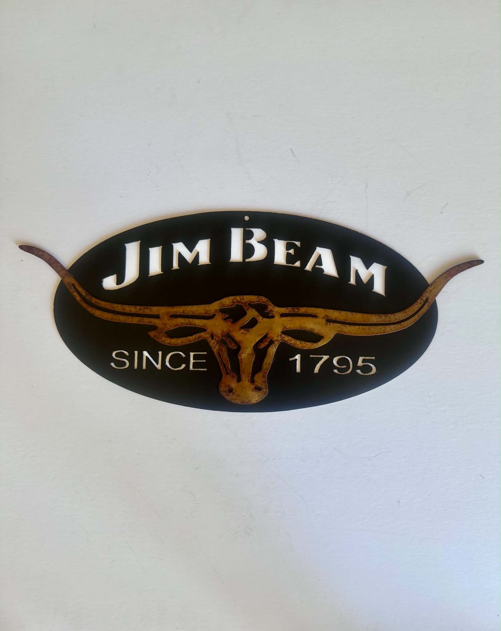 Jim Beam metal sign by Rock DeSigns