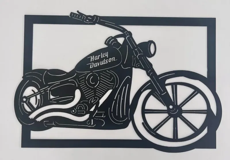 Harley 2 metal sign by Rock DeSigns
