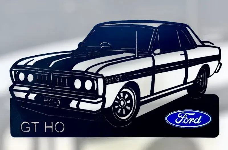 GT HO metal sign by Rock DeSigns