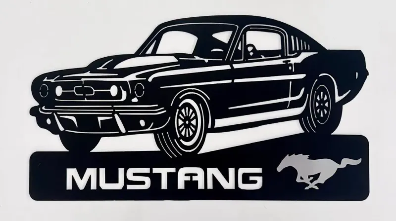 Mustang metal sign by Rock DeSigns