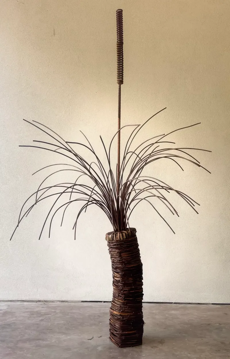 Corten Steel Grass Tree garden sculpture