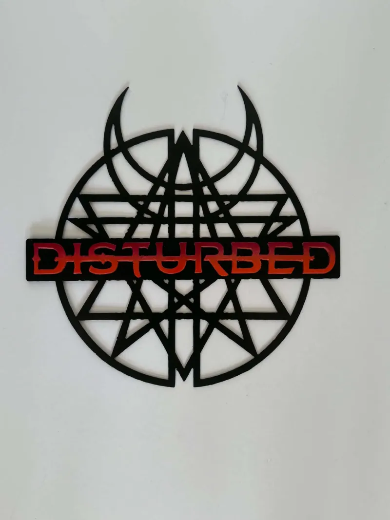 Disturbed metal sign by Rock DeSigns