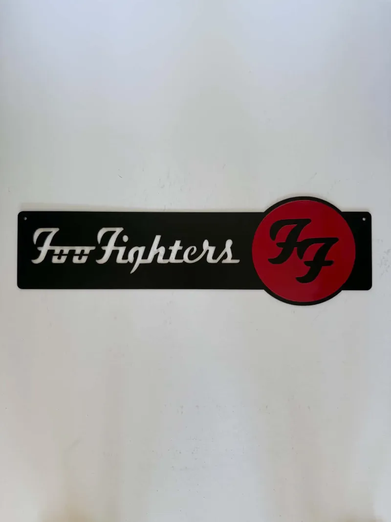 Foo Fighters metal sign by Rock DeSigns