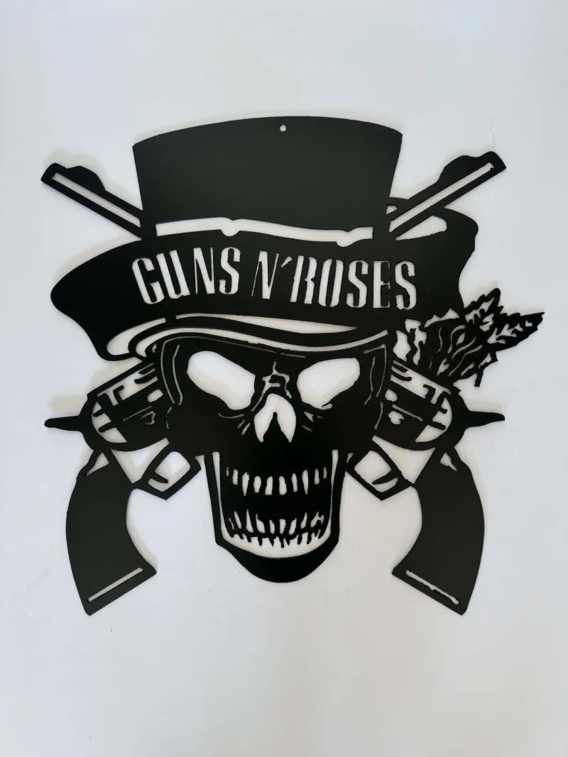Guns n Roses metal sign by Rock DeSigns