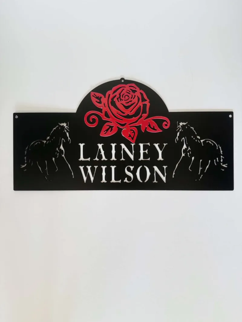 Lainey Wilson metal sign by Rock DeSigns