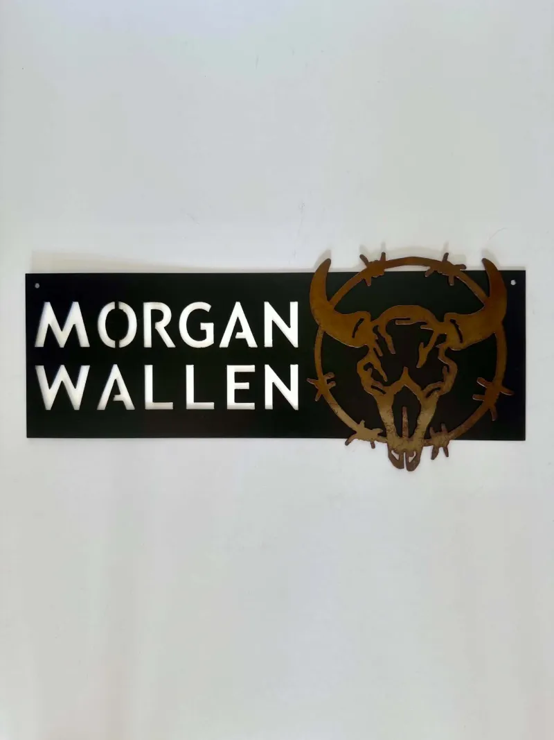 Morgan Wallen metal sign by Rock DeSigns