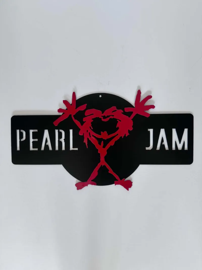 Pearl Jam metal sign by Rock DeSigns