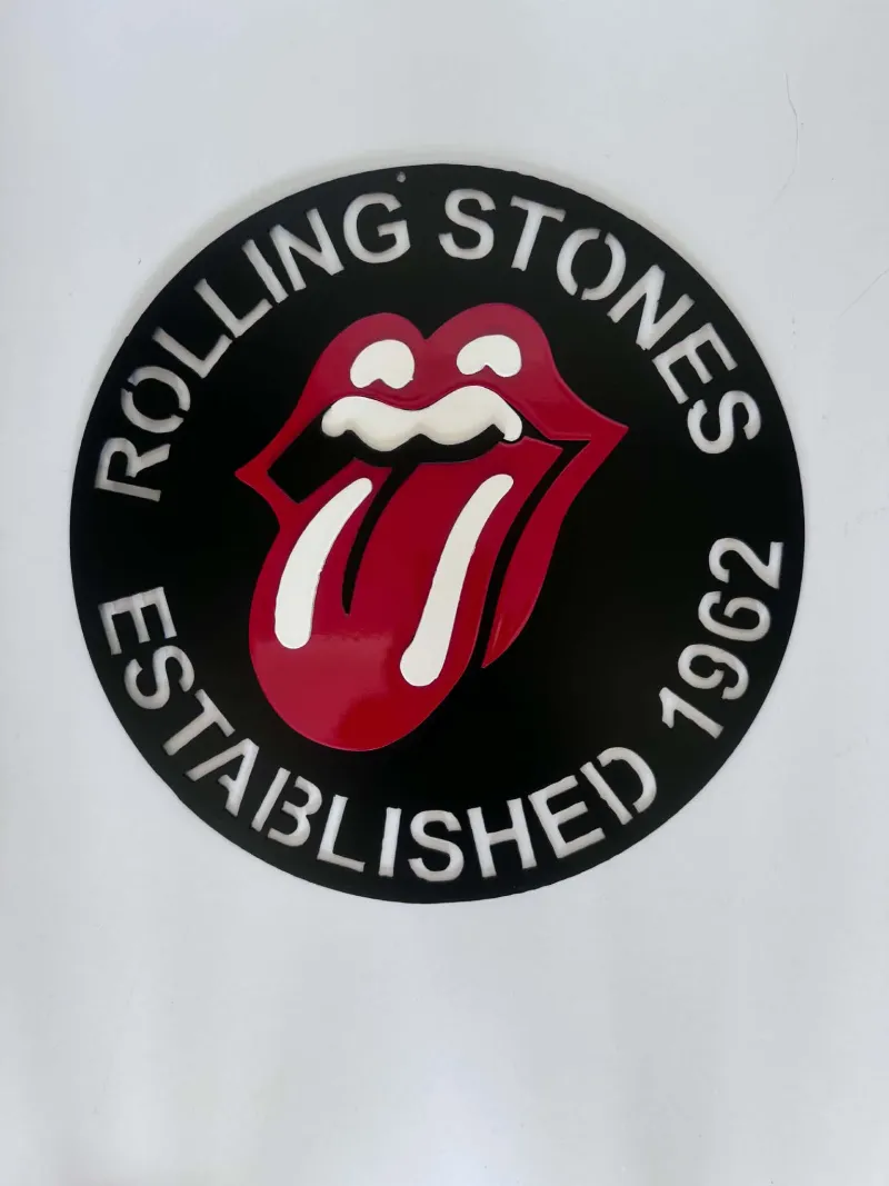 Rolling Stones metal sign by Rock DeSigns