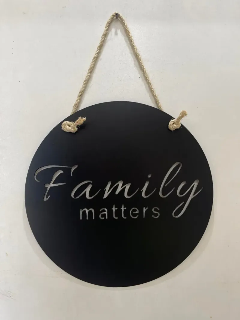 Family Matters metal sign by Rock DeSigns