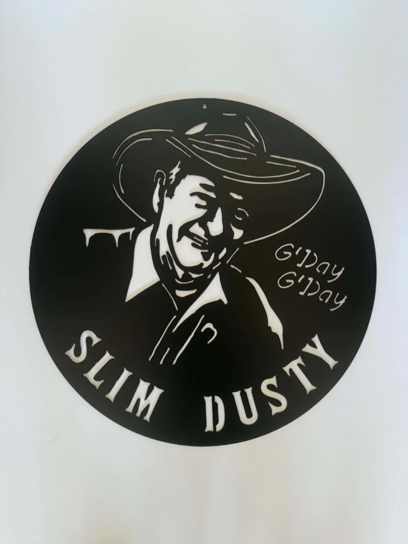 Slim Dusty (Large) metal sign by Rock DeSigns