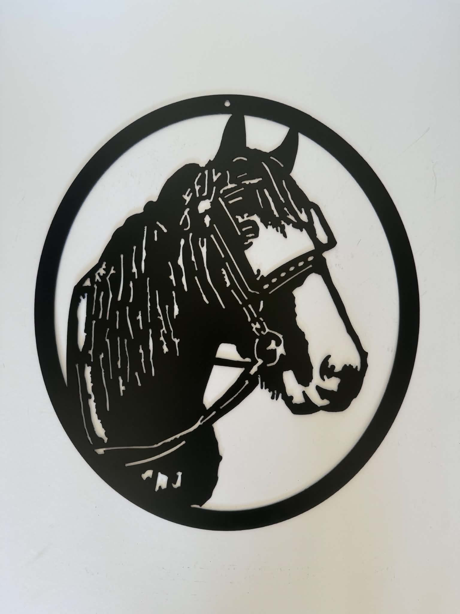 Clydesdale Horse metal sign by Rock DeSigns