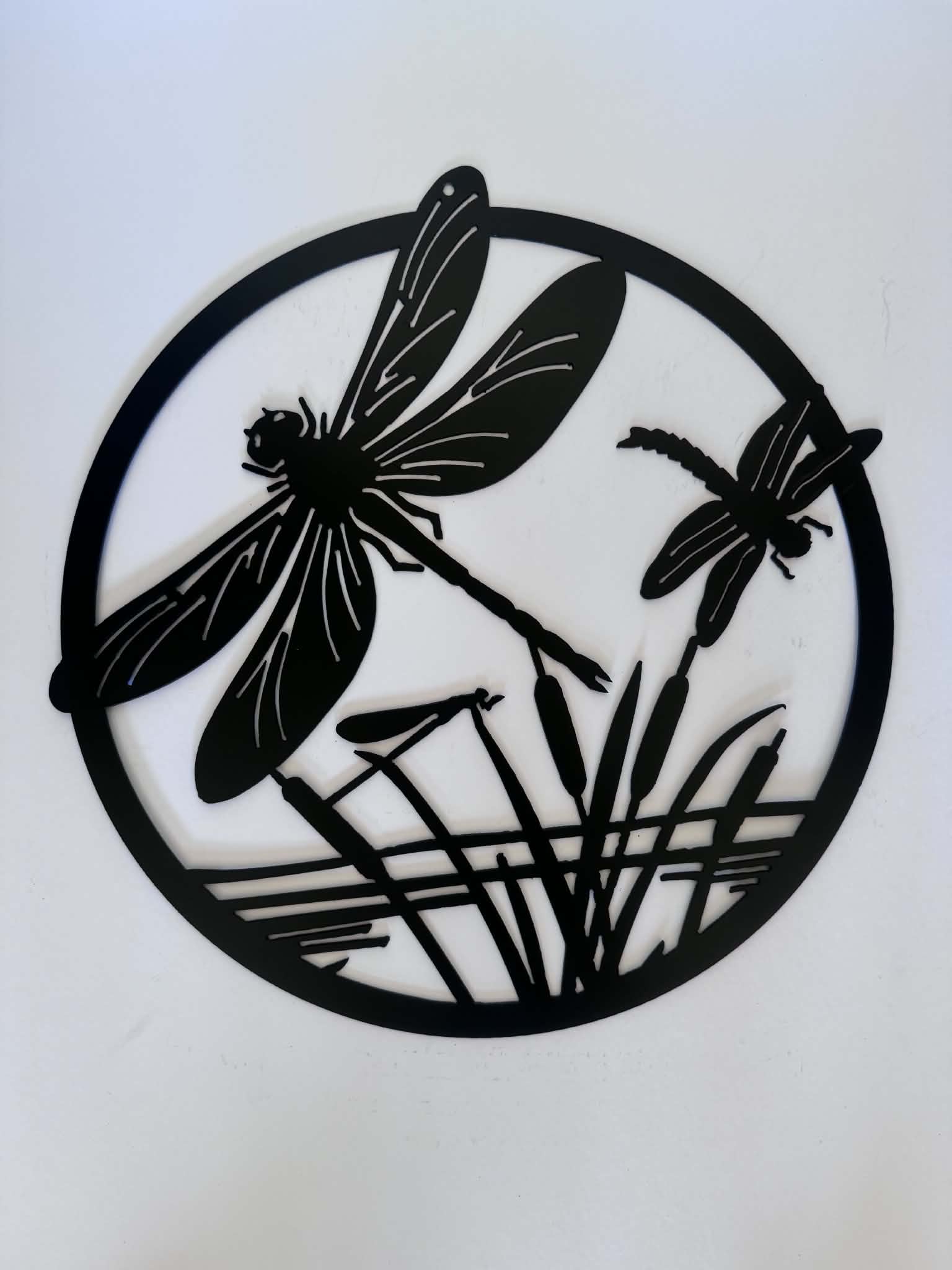 Dragonflies metal sign by Rock DeSigns
