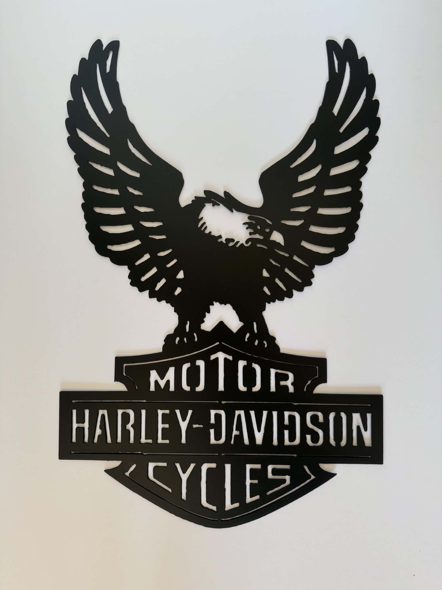 Harley Wall Bald Eagle metal sign by Rock DeSigns