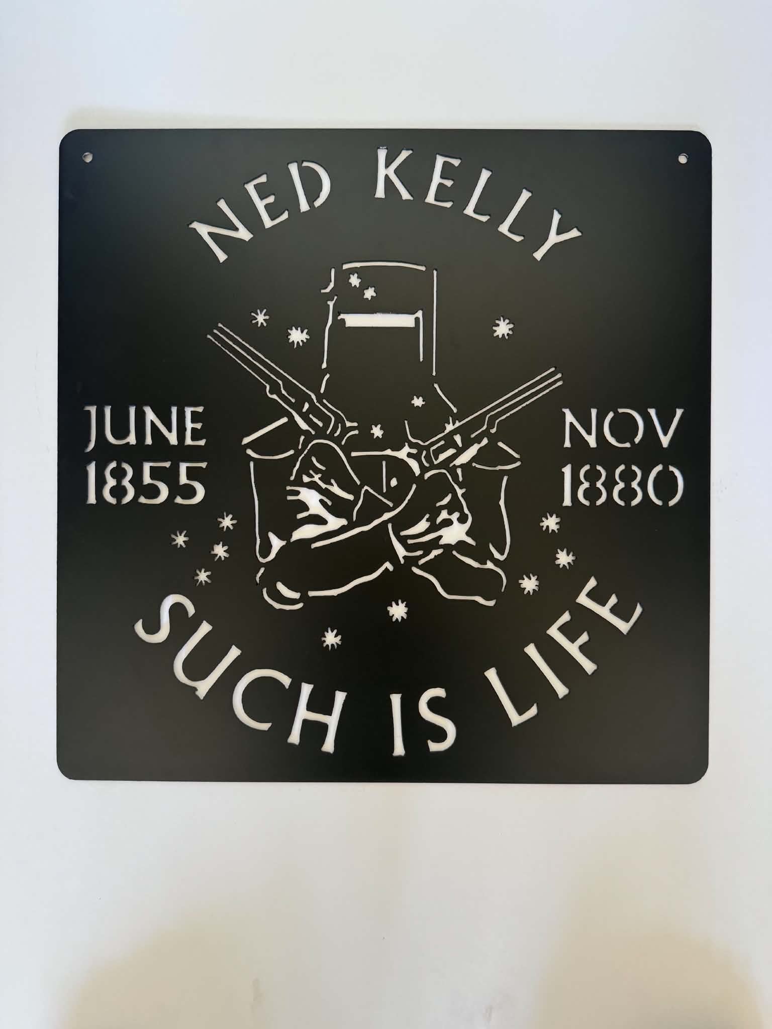 Ned Kelly (1) metal sign by Rock DeSigns