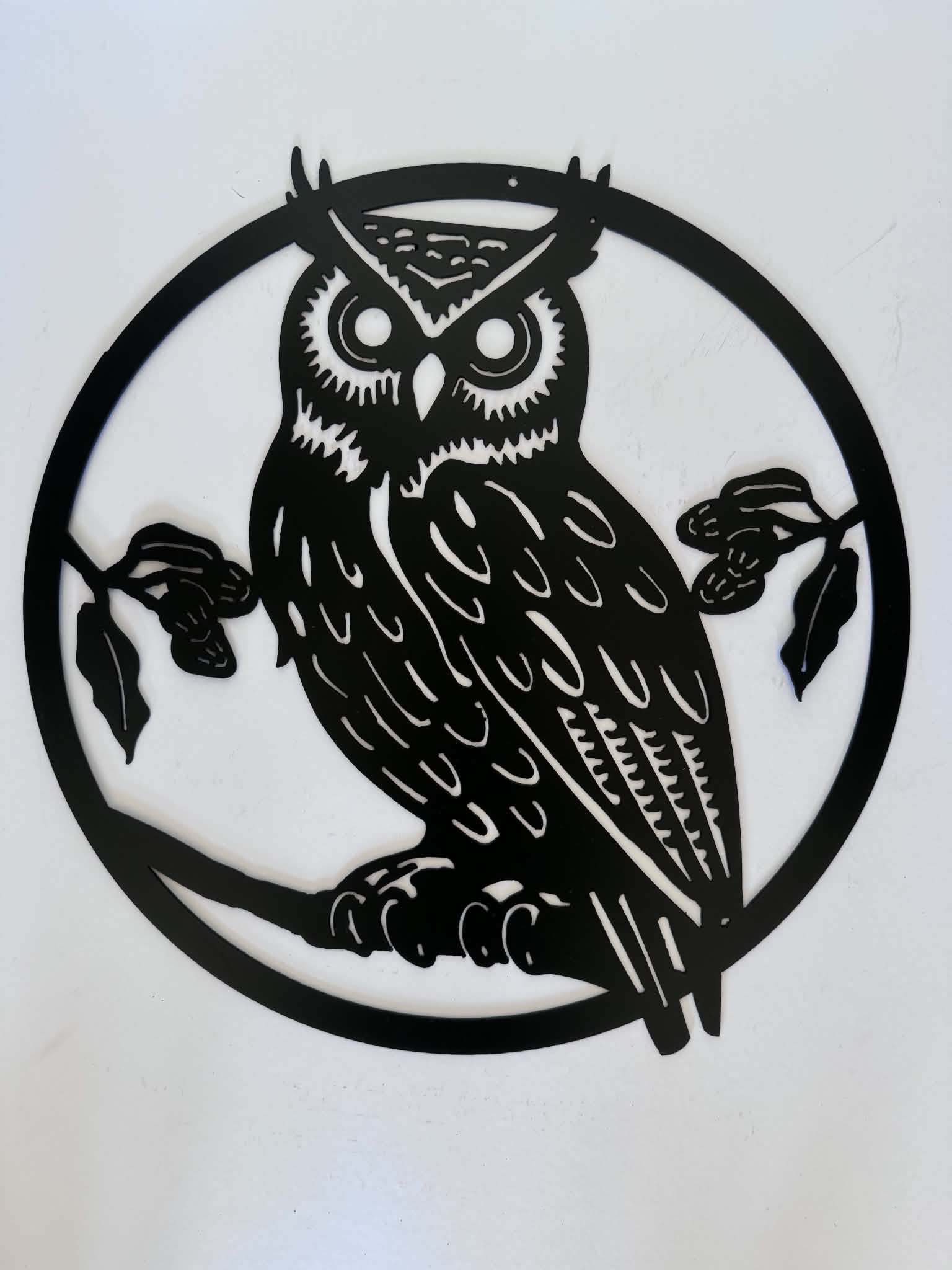Owl (1) metal sign by Rock DeSigns