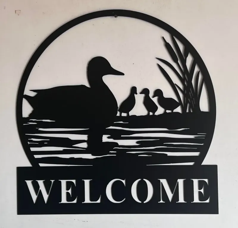 Duck metal sign by Rock DeSigns